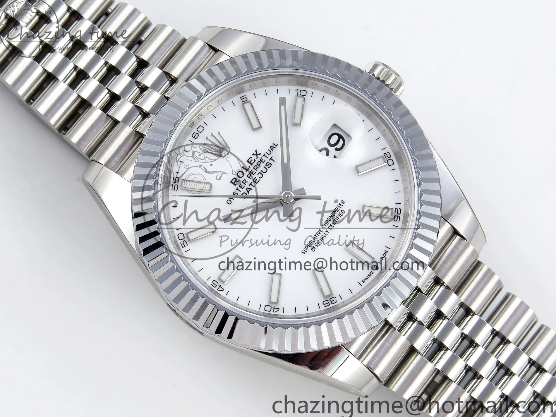 Bracelet Best VR3235 Edition Steel SS 1:1 HGF Dial Datejust 904L on White 41mm 126234 0405